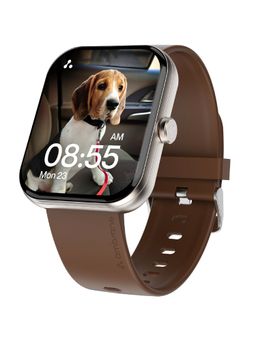 Ambrane - Wise Eon Max with The Bluetooth Calling Feature and with 2.01 Inch (5.08 cm) Lucid Display- Brown