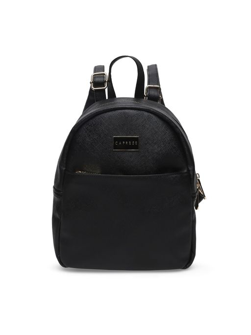caprese leather backpack Buy Caprese Sabeena Backpack Medium Black Online