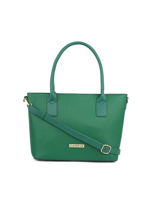 Buy Caprese Lucya Satchel Bag Small Green Online
