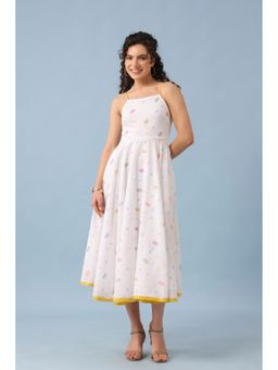 RATAN JAIPUR - White Nicole Dress