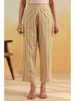 RATAN JAIPUR - Straight Prithvi Yellow Pant