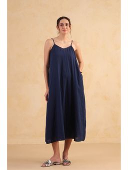 RATAN JAIPUR - Navy Blue Slip Dress