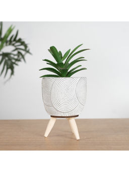 HomeTown - Ceramic Tri Leg Bonsai, White