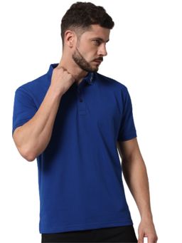 Griffel - Men Printed Half Sleeve Black Polo T-Shirt