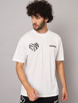 Griffel - Men Printed Half Sleeve Black T-Shirt