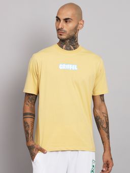 Griffel - Men Yellow Uprising Oversized T-Shirt