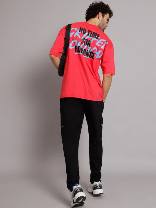 Buy Griffel Men No Time For Romance Neon Pink Oversized Drop