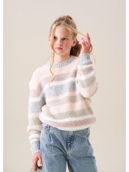 ANGEL & ROCKET - Sloane Pretty Stripe Sweatshirt - Multi-Color