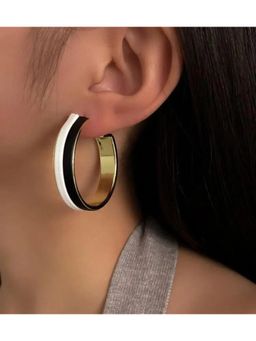 Salty - Classic Bandw Hoops Earrings