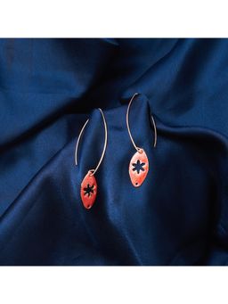 Salty - Bold Red Tassel Earrings