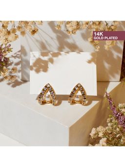 Salty - Curved Diamond Earrings