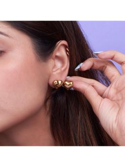 Salty - Tender Heart Gold Earrings