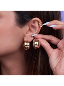 Salty - Dramatic Hoop Gold Earrings