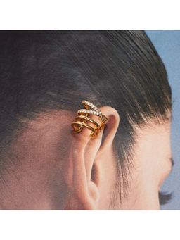Salty - Nova Golden Cuff Earrings