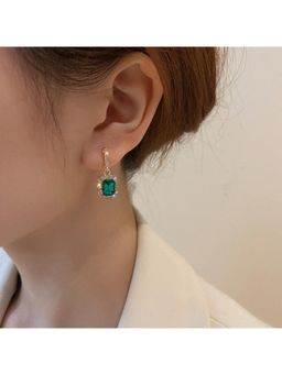 Salty - Emerald Glow Halo Drops Earrings