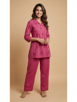 SPAN - Women Pink Casual Co-ord Set