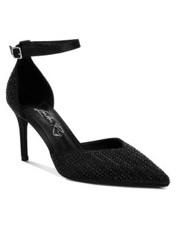 London Rag - Black Pearls and Sequins Embellished Stiletto Sandals