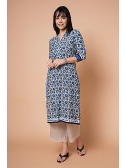 Barara Ethnic - Ocean Pring Straight Kurta