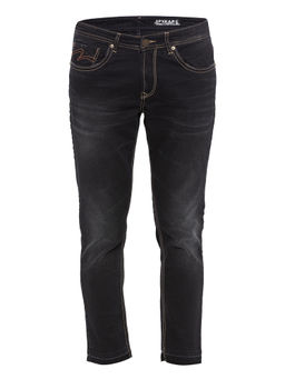Spykar - Black Cotton Slim Fit Jeans For Men