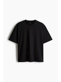 H&M - Men Black Oversized Fit Cotton T-Shirt