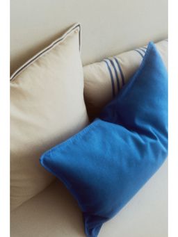 H&M - Blue Linen-Blend Cushion Cover