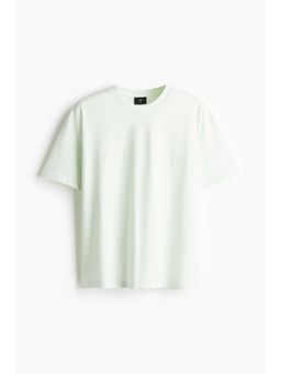 H&M - Men Blue Loose Fit Printed T-Shirt