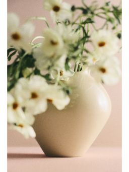 H&M - Yellow Large Irregular Stoneware Vase