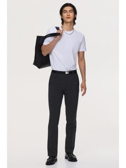 H&M - Men Grey Slim Fit Tailo Trousers