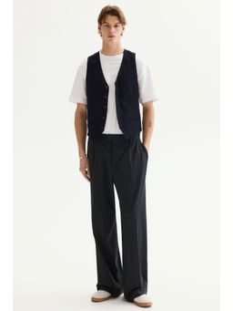 H&M - Men Blue Slim Fit Suit Waistcoat