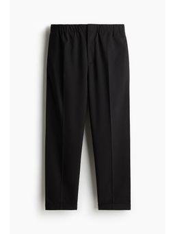 H&M - Men Black Relaxed Fit Tape Trousers