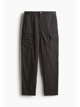 H&M - Men Grey Relaxed Fit Cargo Trousers