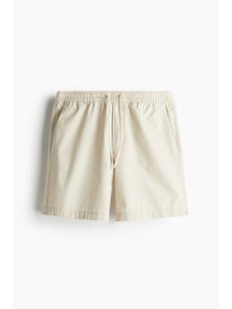 H&M - Men Beige Regular Fit Canvas Shorts