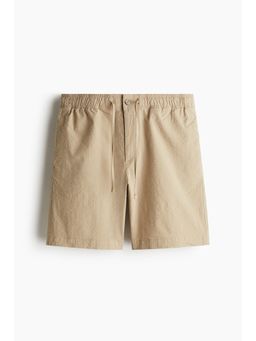 H&M - Men Beige Relaxed Fit Seersucker Shorts