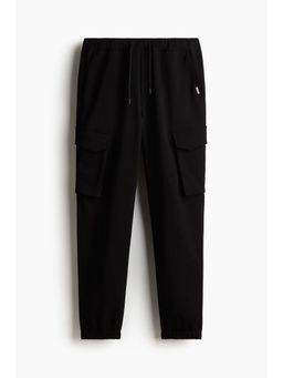 H&M - Men Black Slim Fit Cargo Joggers