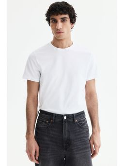 H&M - Men Black Slim Fit T-Shirt