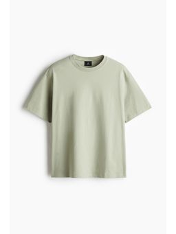 H&M - Men Green Loose Fit T-Shirt
