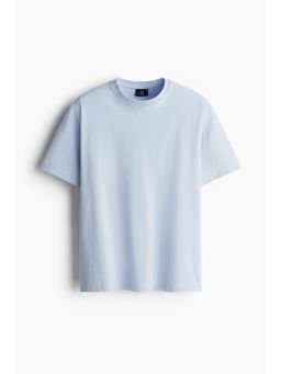H&M - Men Blue Loose Fit T-Shirt