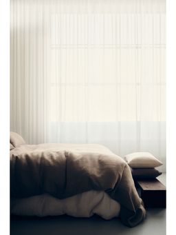 H&M - Beige Muslin Double/King Duvet Cover Set