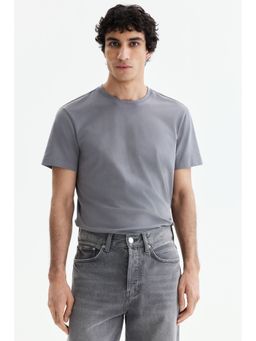 H&M - Men Grey Coolmax® Slim Fit T-Shirt