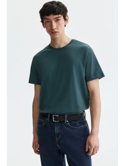 H&M - Men Turquoise Coolmax® Slim Fit T-Shirt