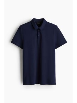 H&M - Men Blue Slim Fit Polo Shirt