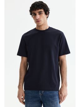 H&M - Men Navy Blue Coolmax Regular Fit T-Shirt