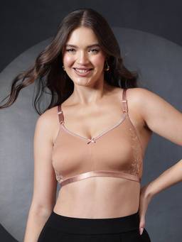 Clovia - Women Cotton Non-Padded Non-Wired Spacer-Cup Full-Figure Bra