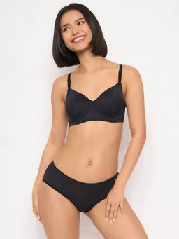 Clovia - Women Non-Padded Bra And Mid-Waist Hipster Panty