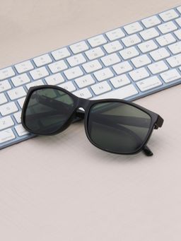 TED SMITH - Plastic Green Square Sunglass for Unisex-Elvie_C2 (57)