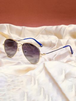 TED SMITH - Metal Grey Pilot Sunglass for Unisex-Sun-Airstar 2_C3 (56)