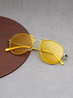 TED SMITH - Metal Yellow Pilot Sunglass for Unisex-Sun-Airstar 2_C5 (56)