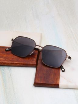 TED SMITH - Metal Black Square Sunglass for Unisex-Sun-Thinray 1_C2 (52)