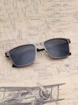 TED SMITH - Metal Black Square Sunglass for Unisex-Vince_C1 (54)