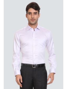 Louis Philippe - White Cotton Full Sleeves Shirt